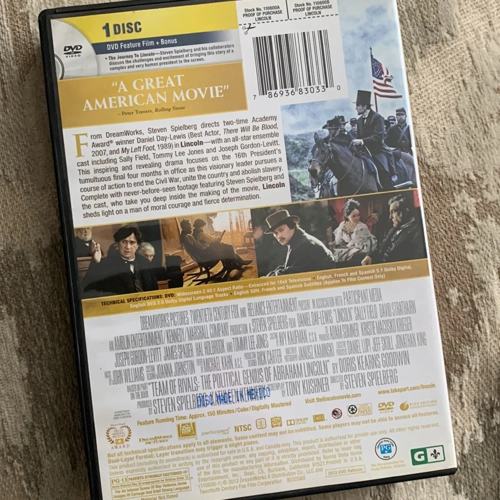 Lincoln DVD - Picture 3 of 7
